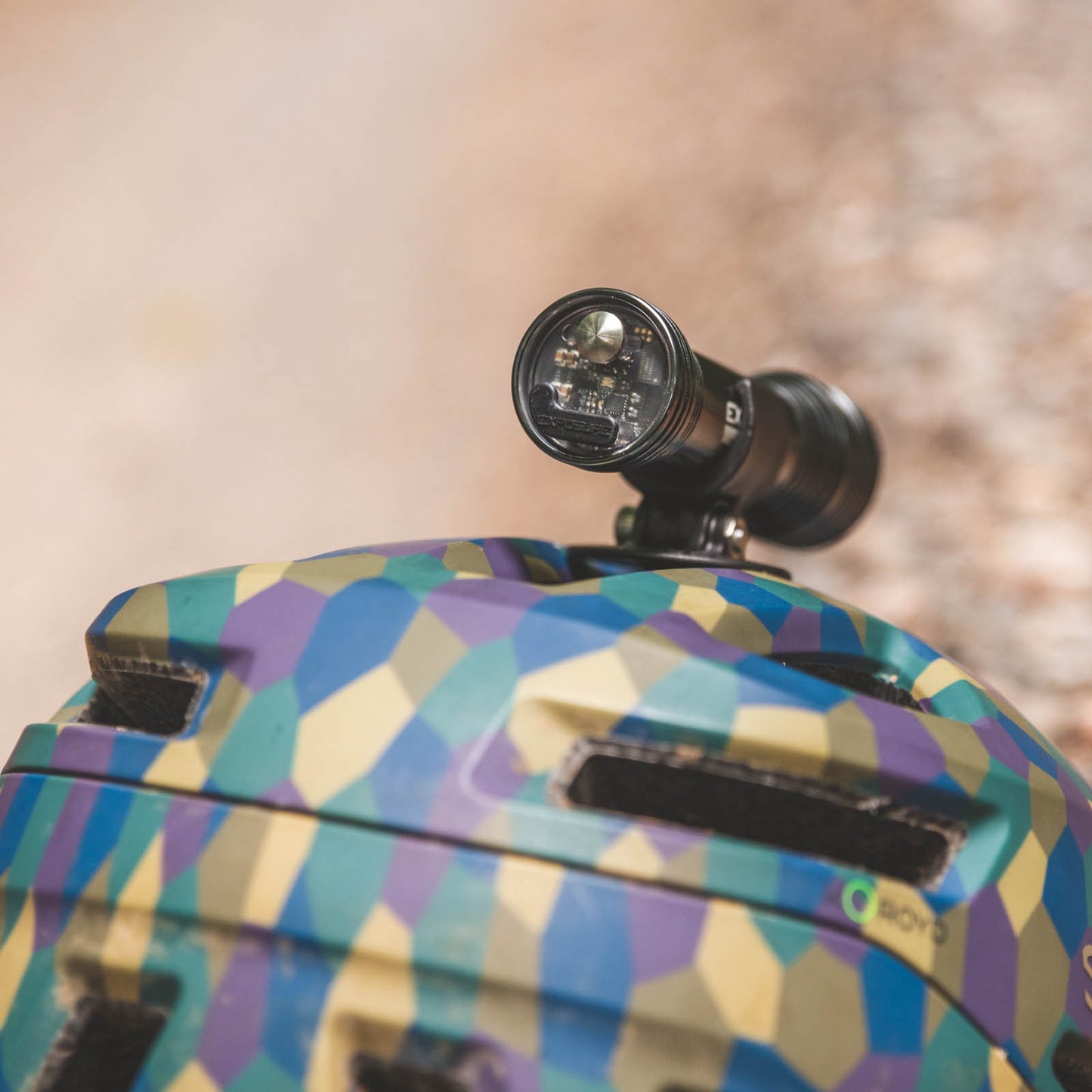 Exposure Joystick Mk18 with Helmet & Handlebar Mounts Front Bike Light TAP Technology Alternate 3