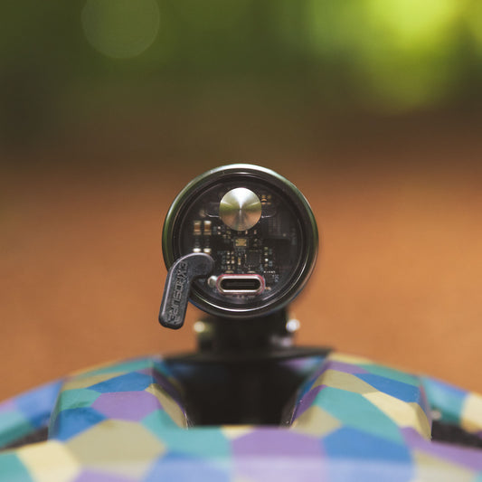 Exposure Zenith Mk4 with Helmet and Handlebar Mounts Front Bike Light TAP Technology Alternate 1