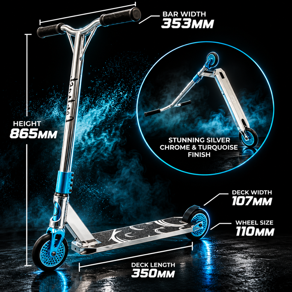 Contrast Stunt Scooter - Available in 2 Colours