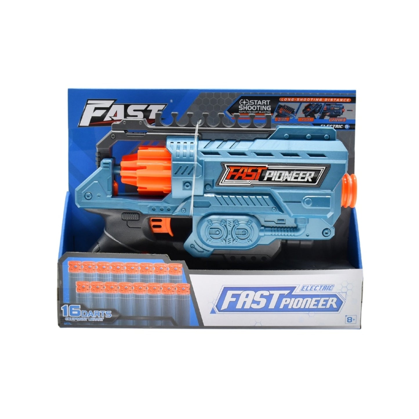 Fast Pioneer Electric Rotator Indoor Toy Soft Bullet Toy Gun Alternate 1