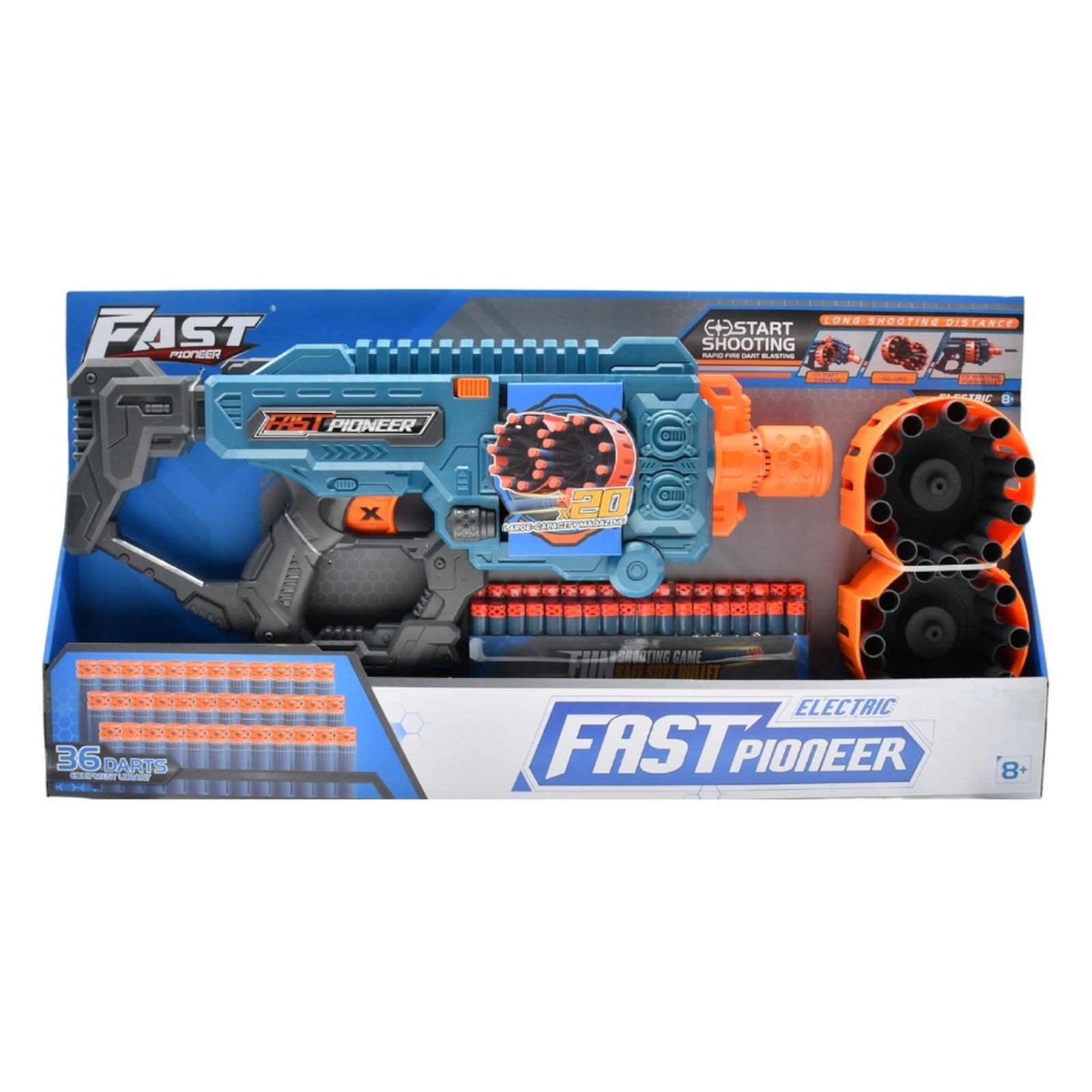 Fast Pioneer Electric drum load Indoor Toy Soft Bullet Toy Gun Alternate 1