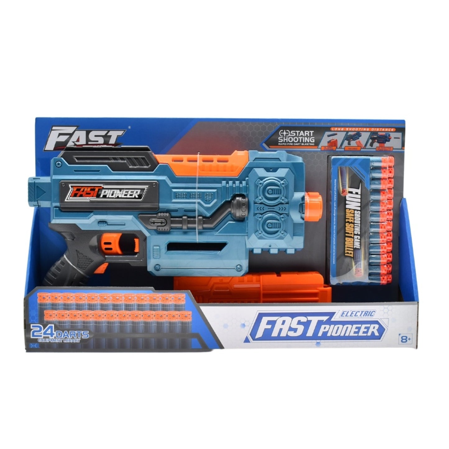 Fast Pioneer Electric Magazine Indoor Toy Soft Bullet Toy Gun Alternate 2