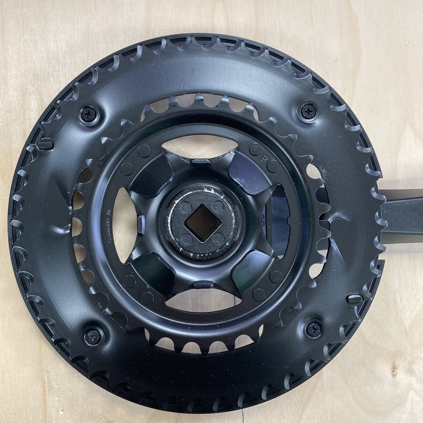 Shimano Tourney TY501-2 46/30T 175mm 8 Speed Bike Double Chainset Alternate 1