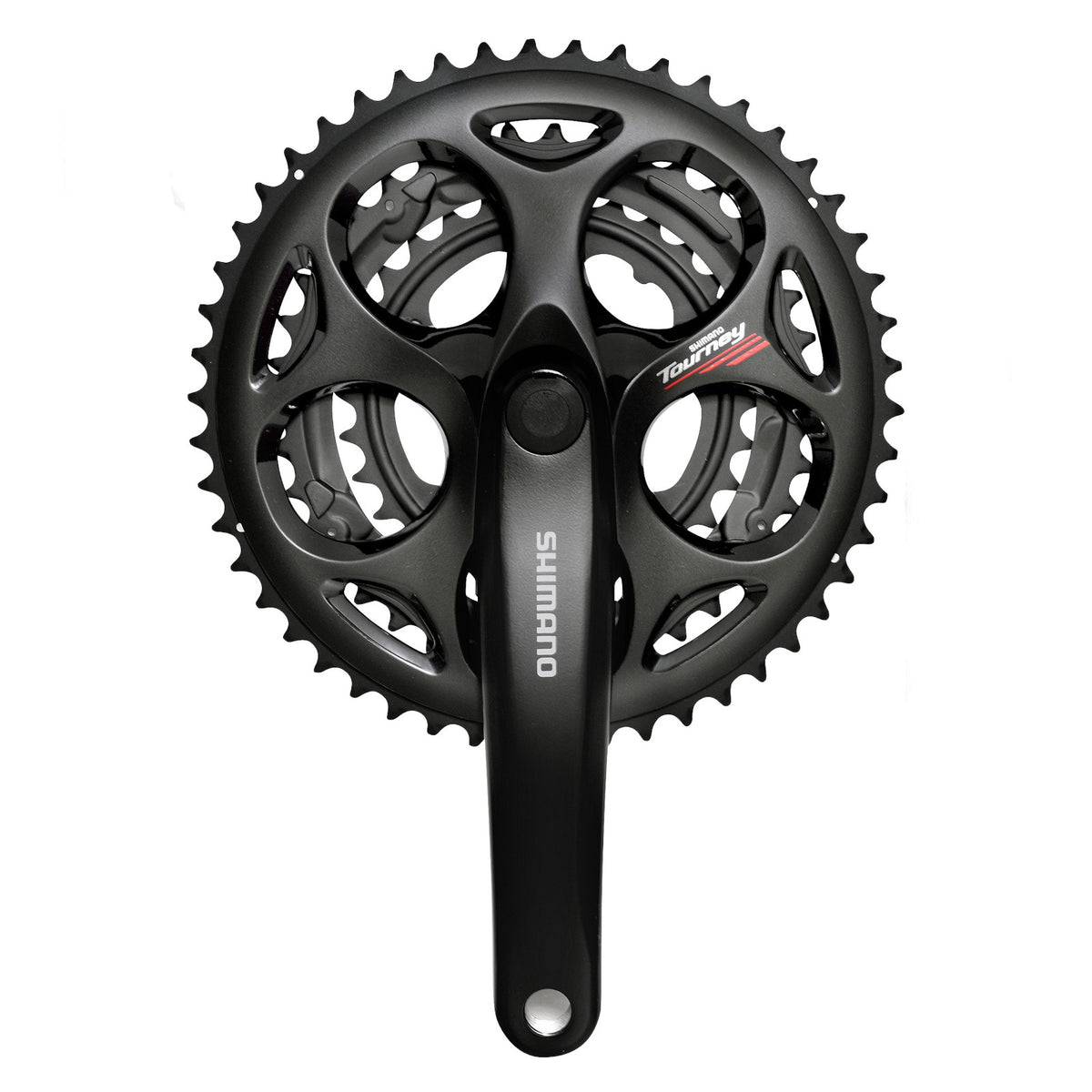 Shimano Tourney A073 50/39/30T 165mm w/o Chain Guard 8 Speed Bike Triple Chainset Alternate 1