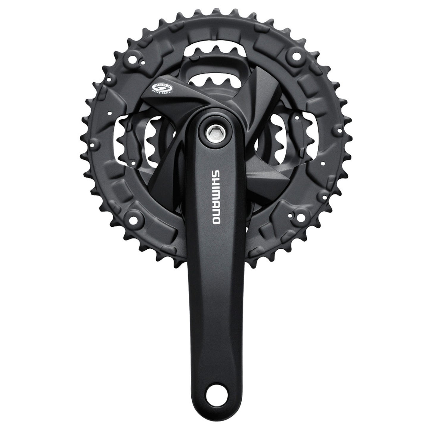 Shimano Acera FC-M371 44/32/22T 9 Speed 175mm Square Taper Without Chainguard 9 Speed Bike Triple Chainset