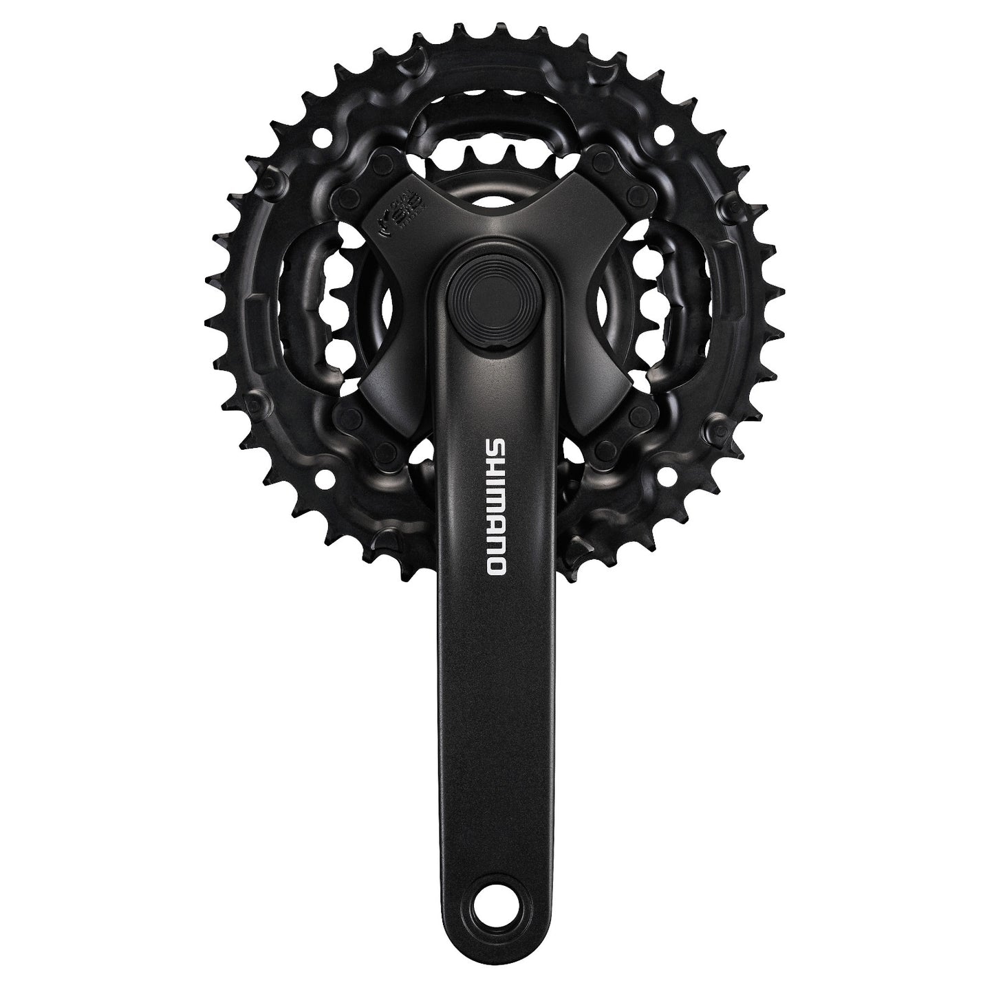 Shimano Tourney FC-TY301 42 / 34 / 24T 6/7/8 Speed 150mm with Chainguard 8 Speed Bike Triple Chainset
