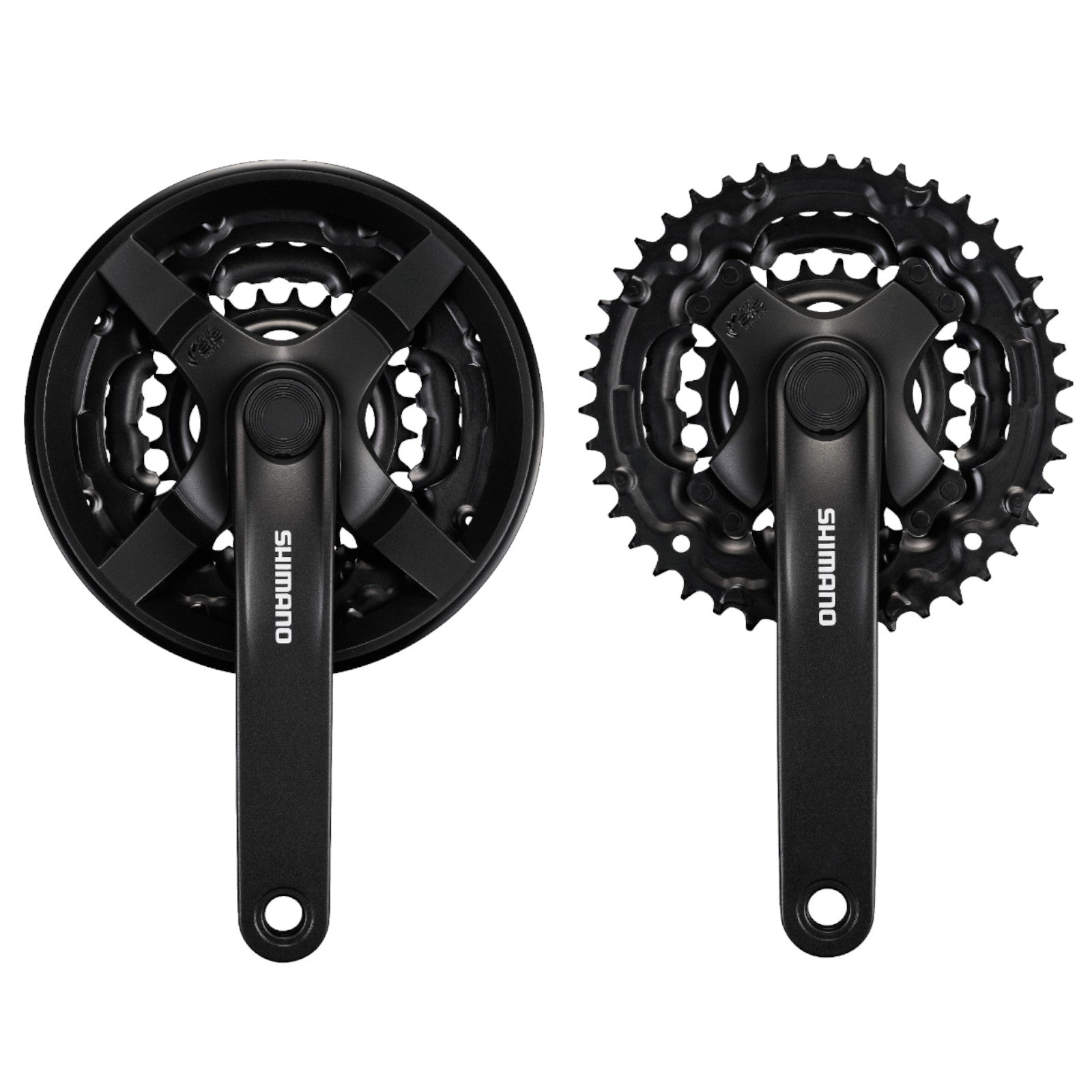 Shimano Tourney FC-TY301 42 / 34 / 24T 6/7/8 Speed 150mm with Chainguard 8 Speed Bike Triple Chainset Collection
