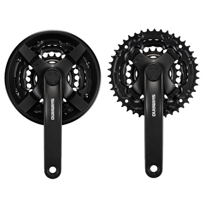 Shimano Tourney FC-TY301 42 / 34 / 24T 6/7/8 Speed 150mm with Chainguard 8 Speed Bike Triple Chainset Collection