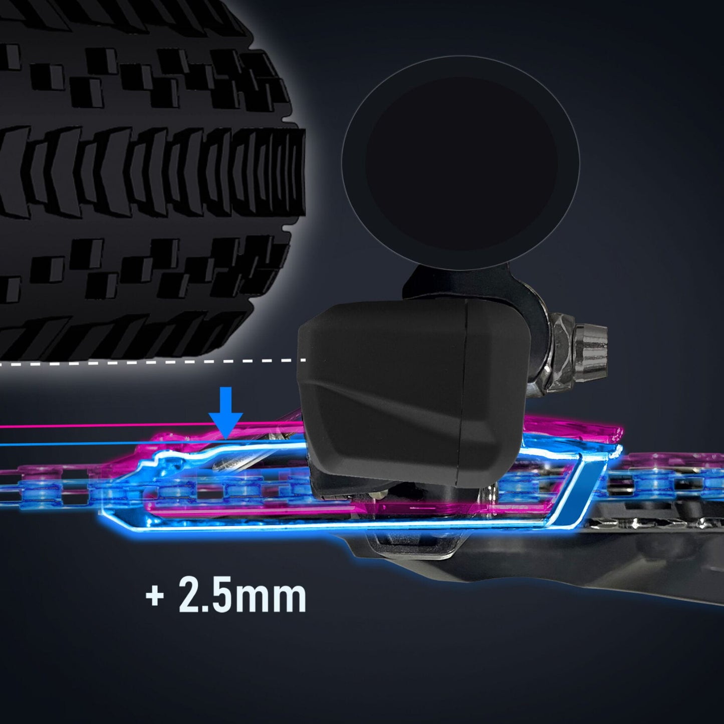 Shimano GRX Di2 FD-RX825 Braze-On 12 Speed Double Electric Front Bike Derailleur Alternate 3