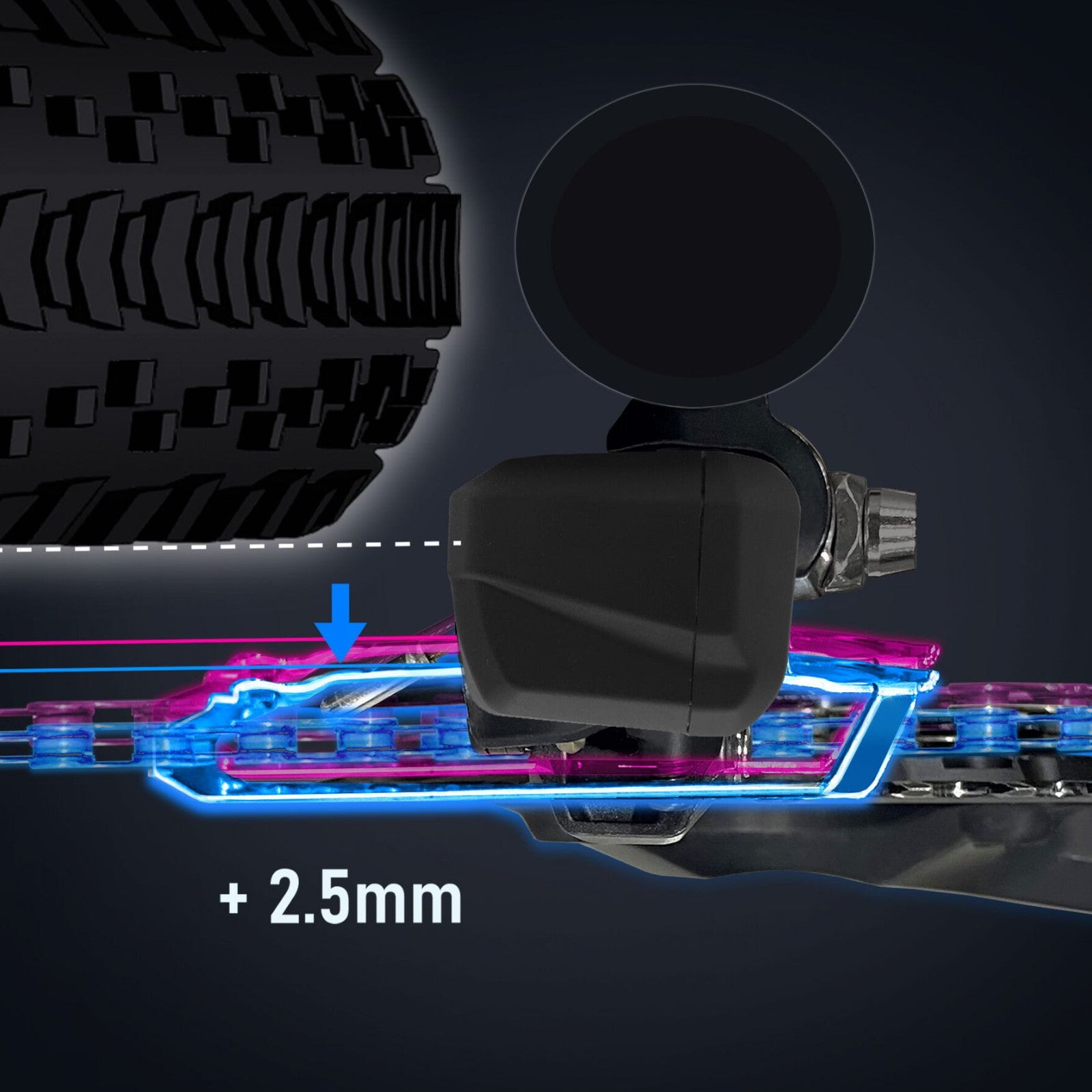 Shimano GRX Di2 FD-RX825 Braze-On 12 Speed Double Electric Front Bike Derailleur Alternate 3