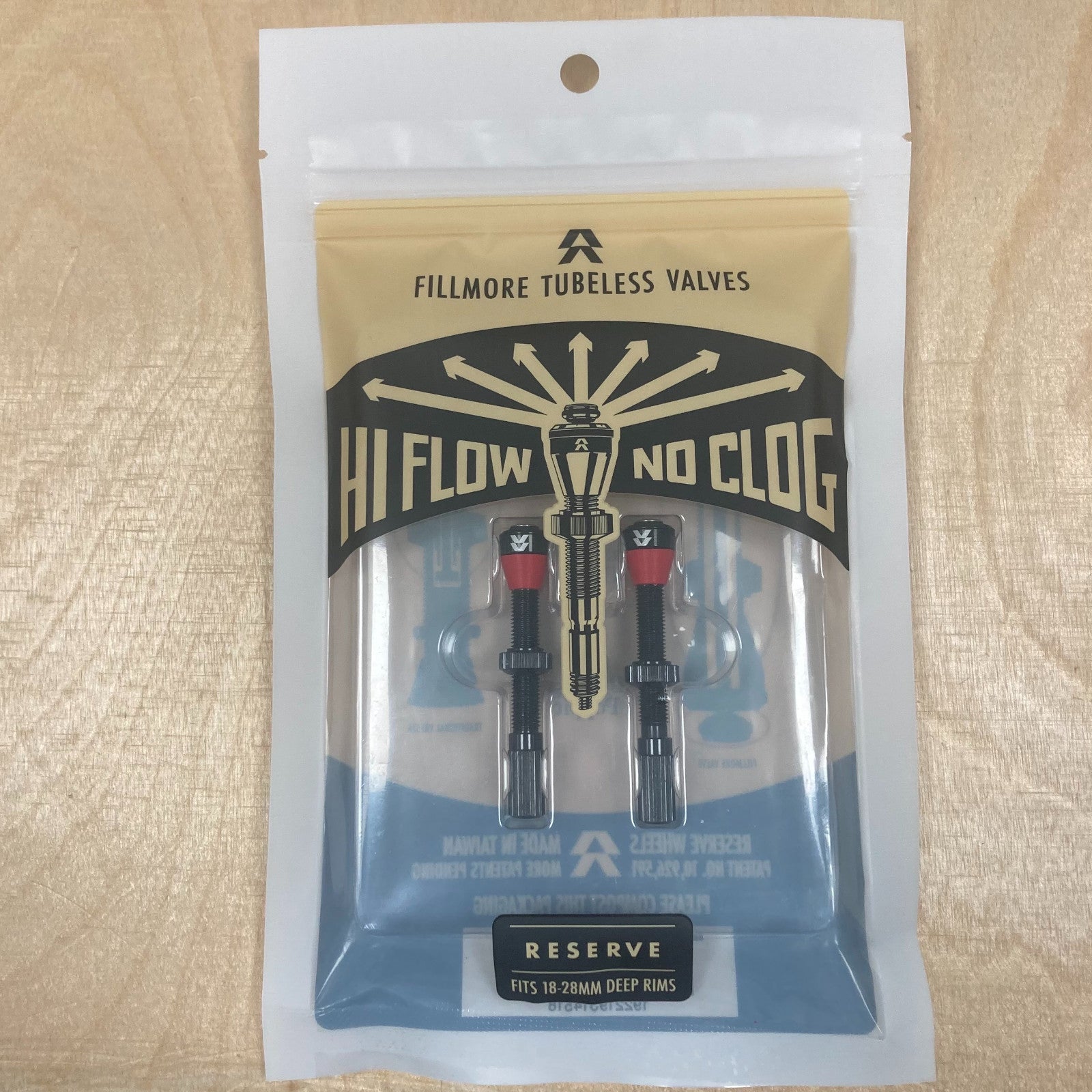 Reserve Wheels AM Fillmore 50mm Tubeless Bike Wheel Valve Alternate 1