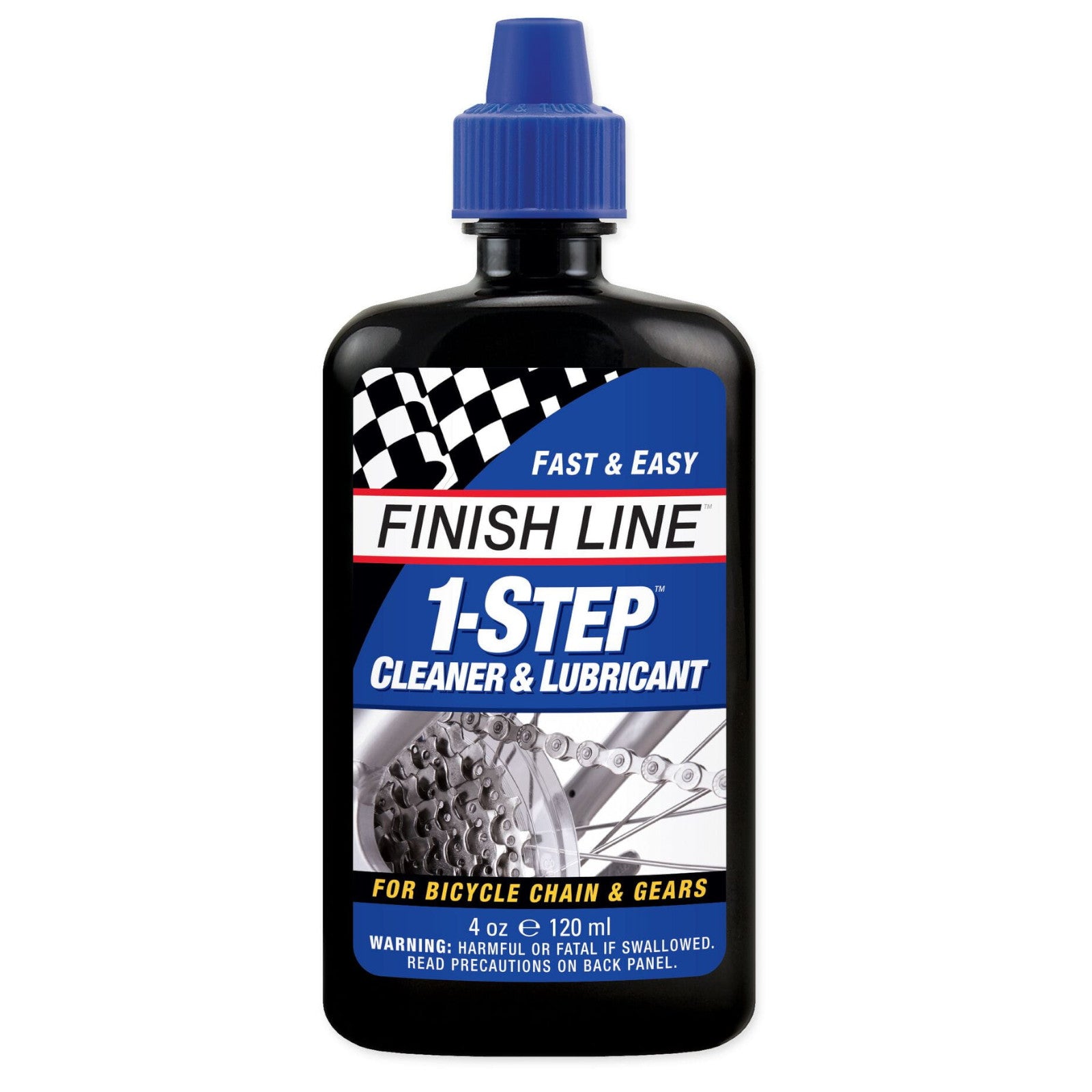 Finish Line 1-Step Cleaner and Lubricant 4 oz / 120 ml Bike Chain Lube ...
