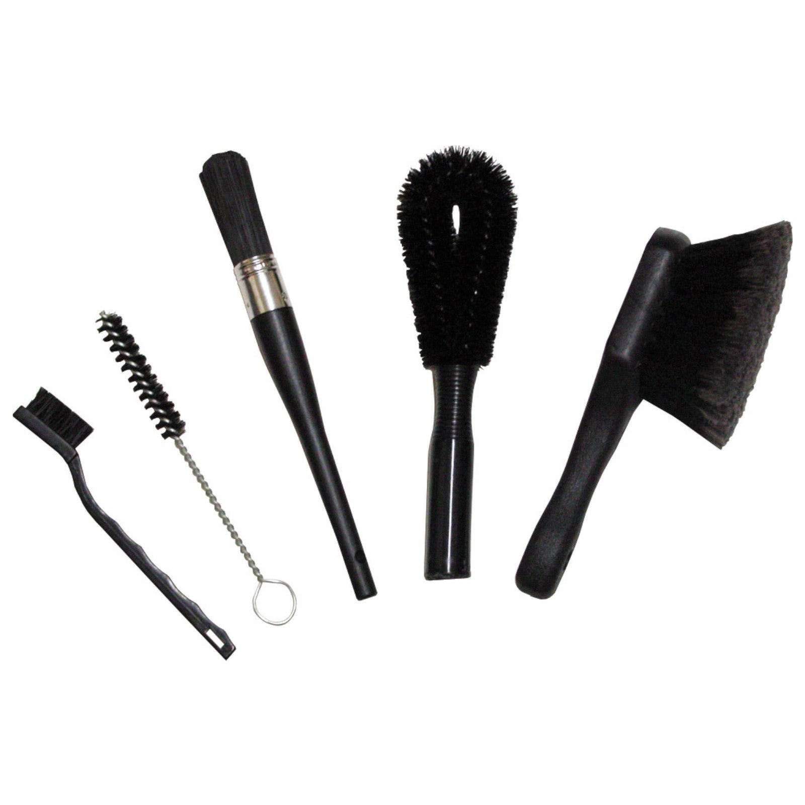 Finish Line Mechanics Brush Set - 5 Different Brushes Bike Cleaning Brush Kit