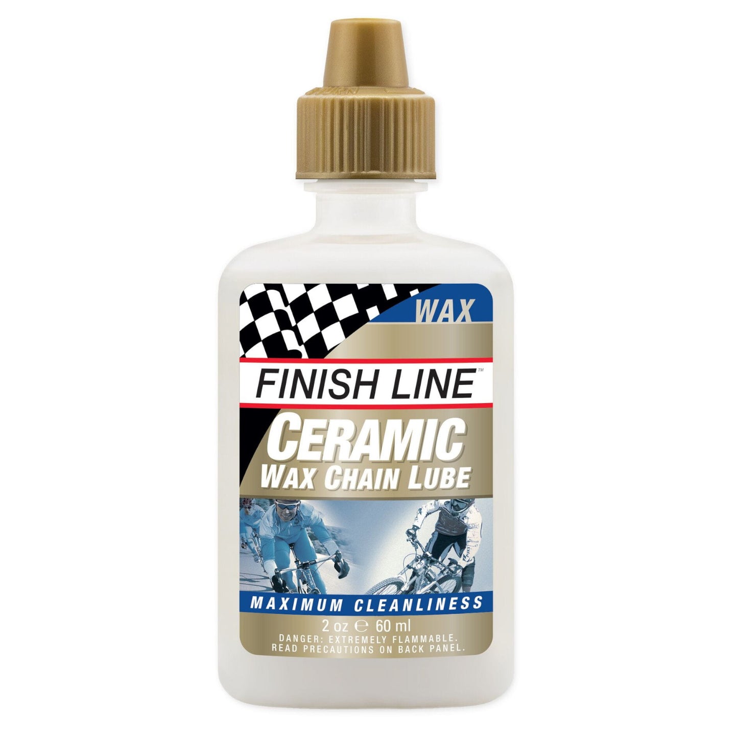 Finish Line Ceramic Wax Chain Lube 2 oz / 60 ml Bike Chain Lube