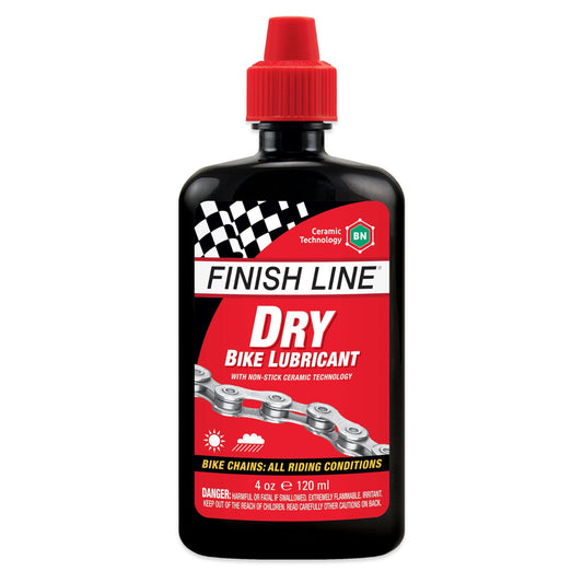 Finish Line Dry Chain Lube (Ceramic Tech) 4 oz / 120 ml Bike Chain Lube