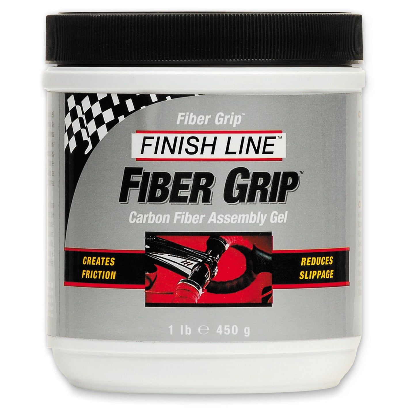 Finish Line Fiber Grip Carbon Fibre Assembly Gel Tub 1 lb / 455 gram Bike Grease