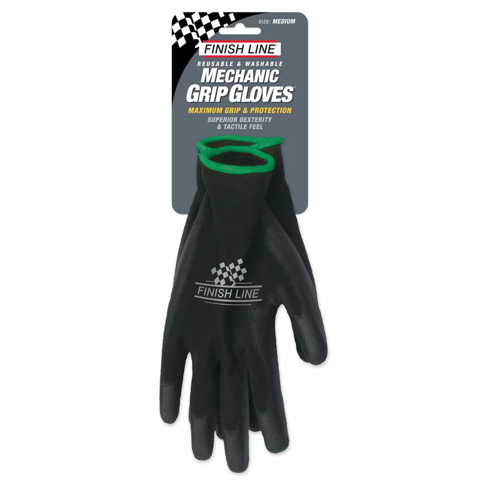 Finish Line Mechanic Grip Gloves Small / Medium Bike Mechanic Gloves
