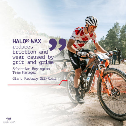 Finish Line Halo Wax Lubricant 4oz/120ml - Bottle and Smart Luber Bike Chain Lube Alternate 6