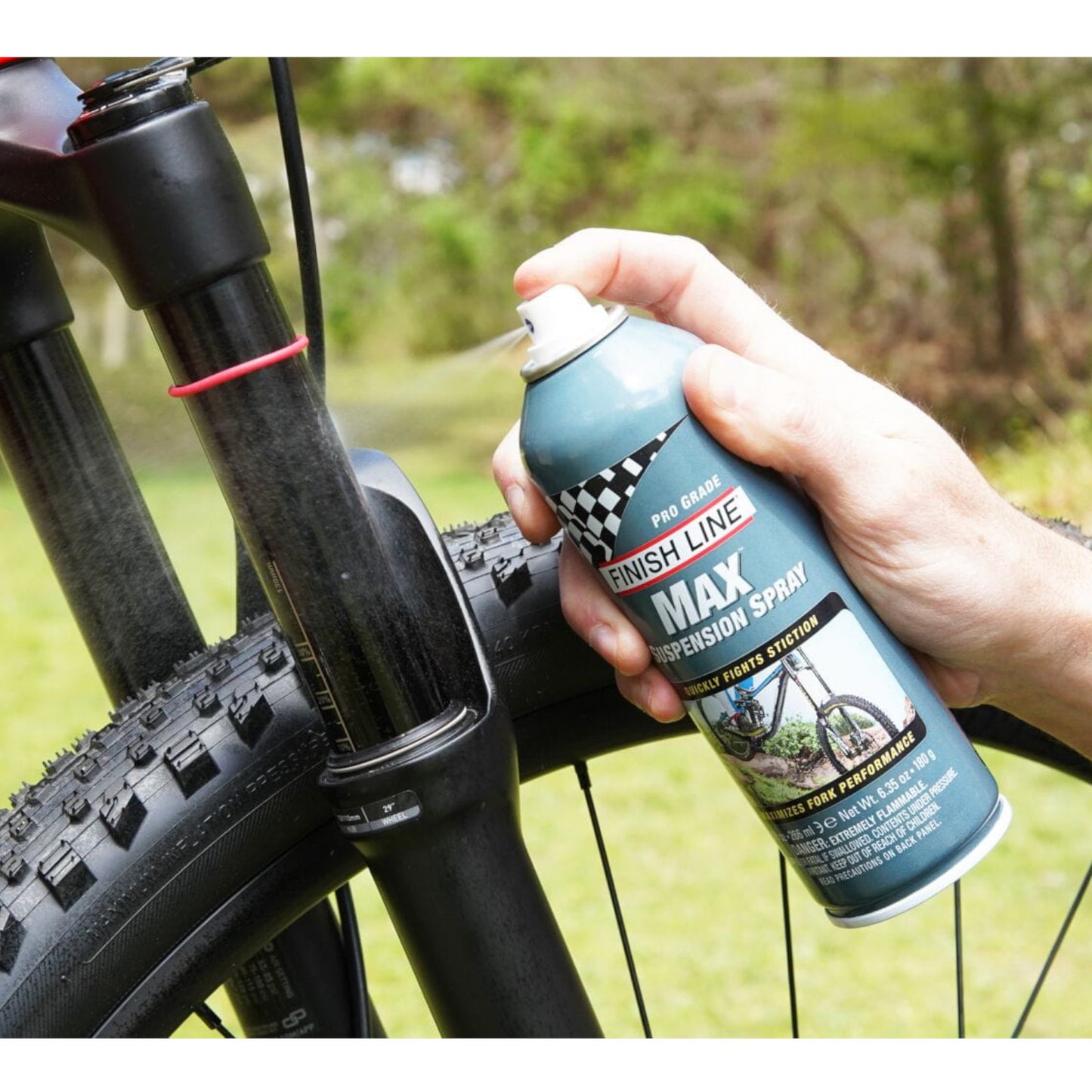 Finish Line Max Suspension Spray Aerosol 9 oz / 270 ml Bike Suspension Oil Alternate 2