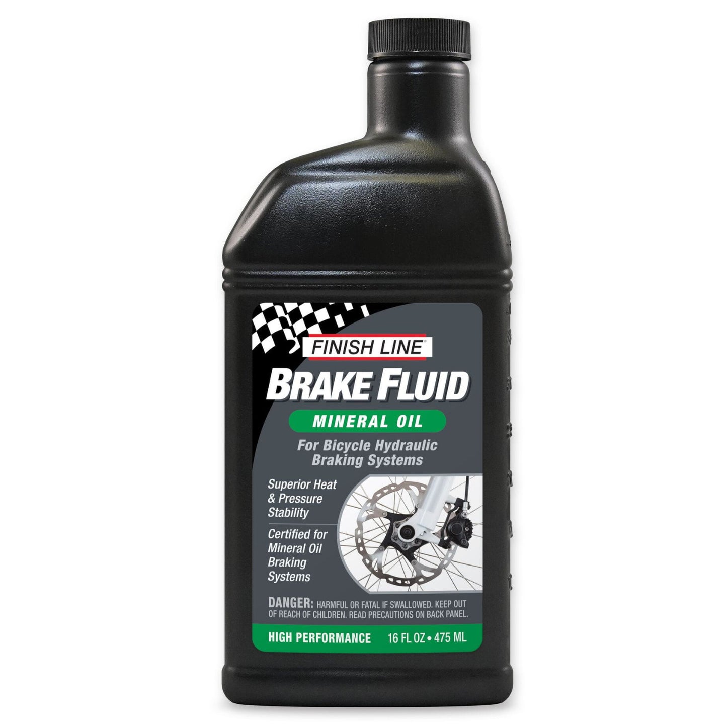 Finish Line Mineral Oil Brake Fluid 16 oz / 480 ml Bike Disc Brake Fluid