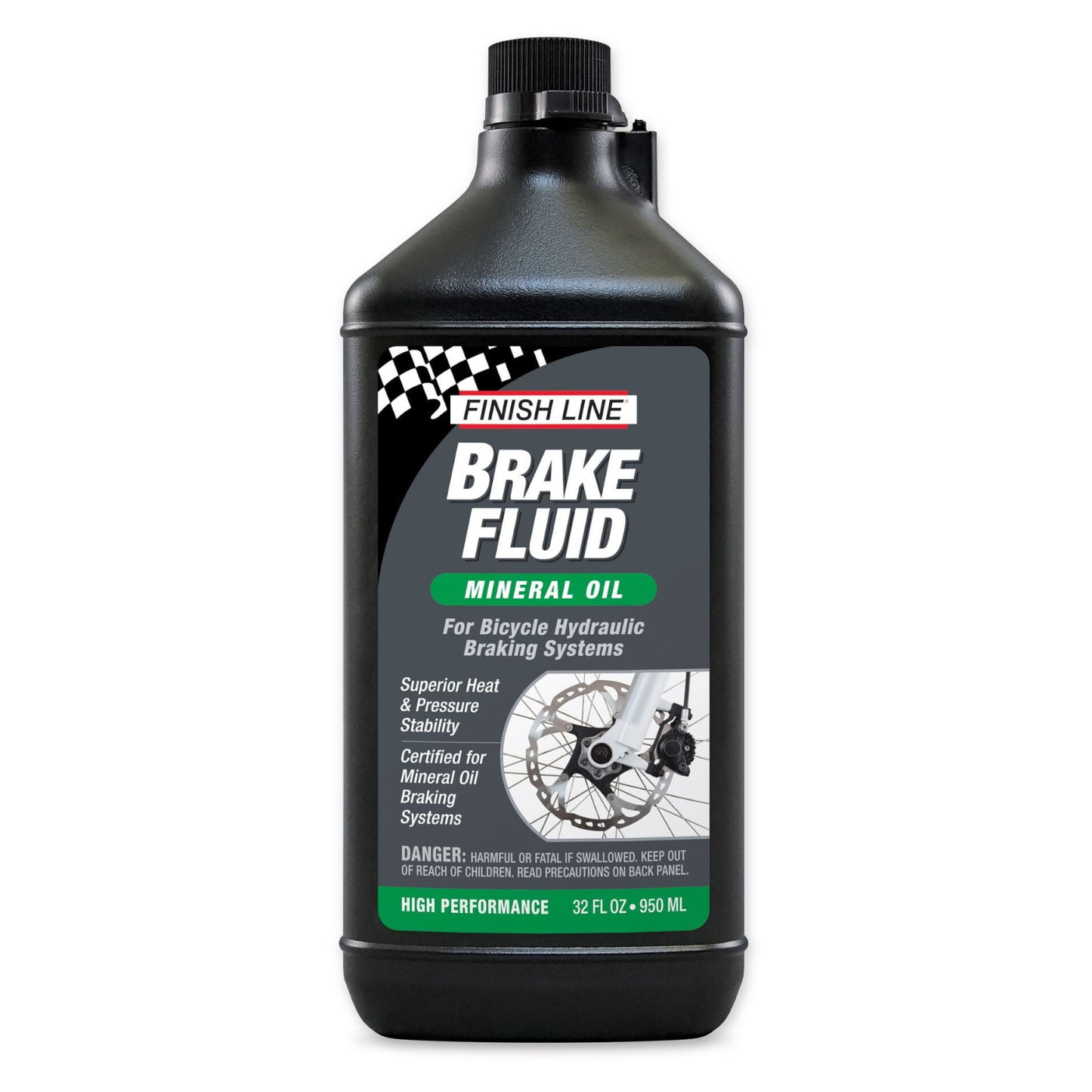 Finish Line Mineral Oil Brake Fluid 32 oz / 960 ml Bike Disc Brake Fluid