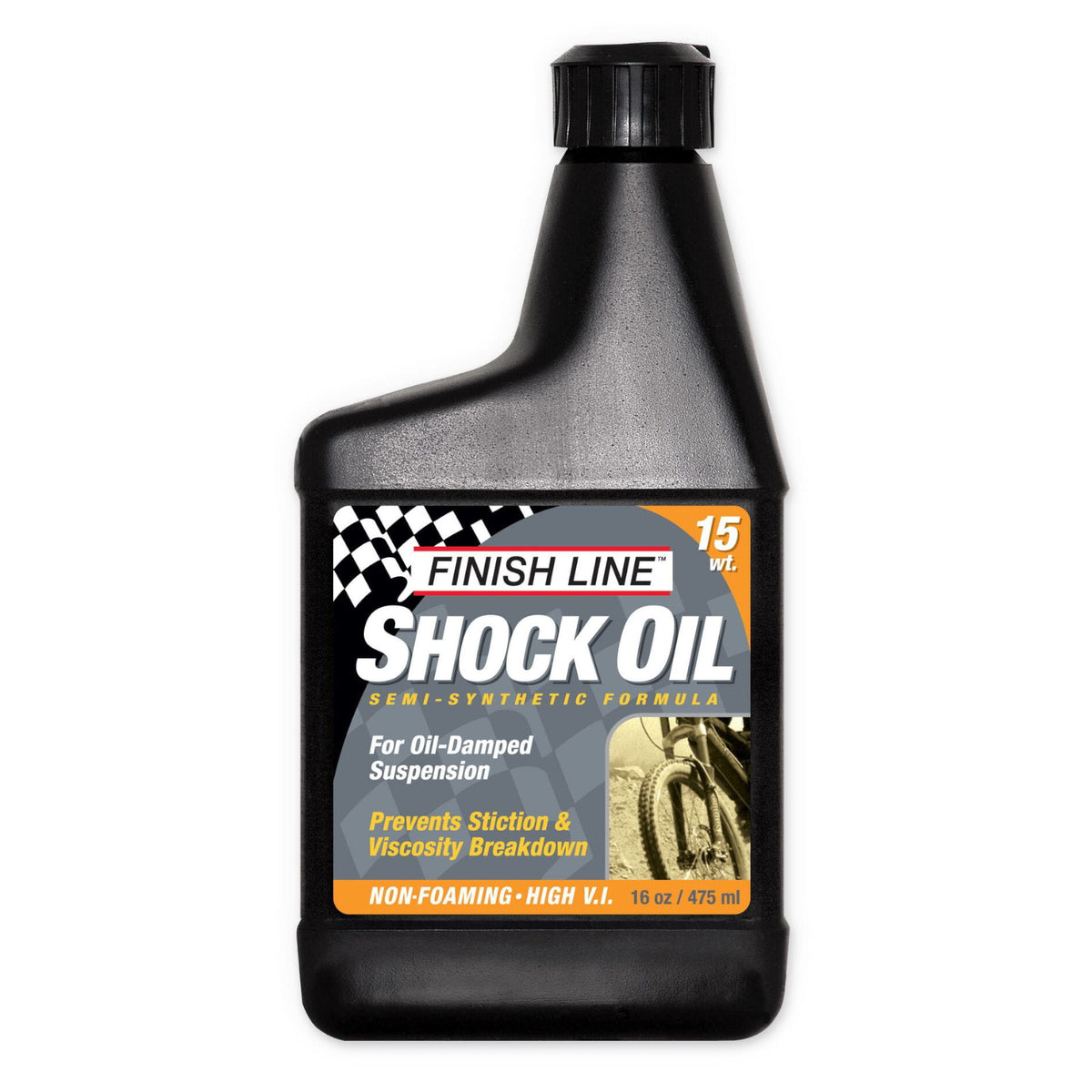 Shock Line Powder Finish Line Shock Oil 15 wt 16 oz / 475 ml Bike Suspension Oil | SDJ Sports