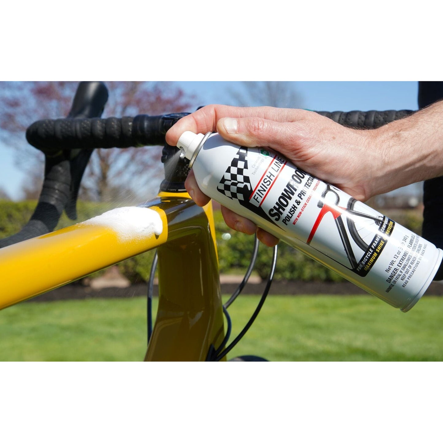 Finish Line Showroom Polish (Ceramic Tech) Aerosol 12 oz / 360 ml Bike Cleaner Alternate 1