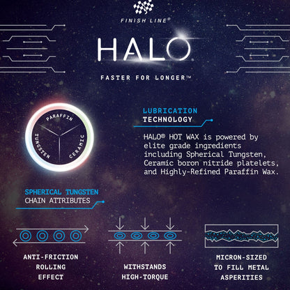 Finish Line Halo Hot Wax Lubricant Melts 600g Granular Double Boil Bag Bike Chain Lube Alternate 3