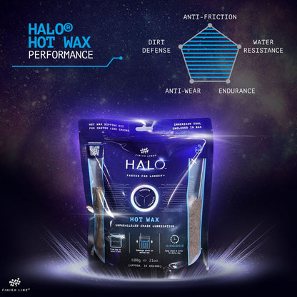 Finish Line Halo Hot Wax Lubricant Melts 600g Granular Double Boil Bag Bike Chain Lube Alternate 6