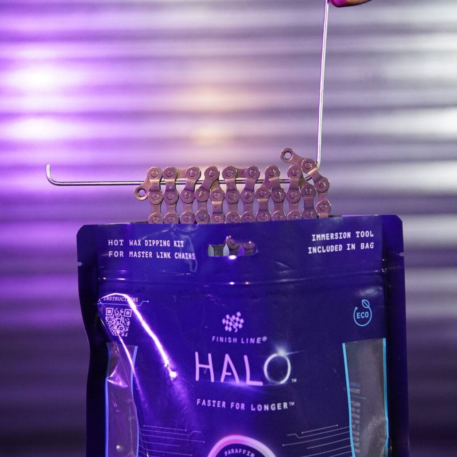 Finish Line Halo Hot Wax Lubricant Melts 600g Granular Double Boil Bag Bike Chain Lube Alternate 8