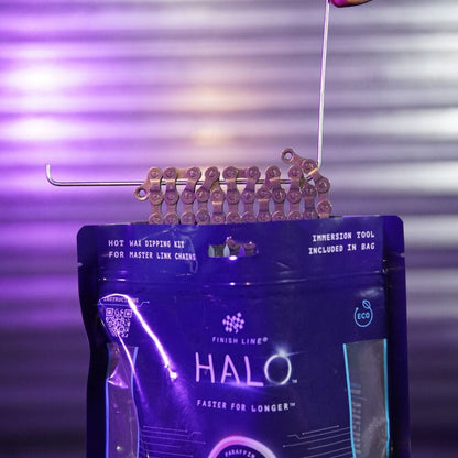 Finish Line Halo Hot Wax Lubricant Melts 600g Granular Double Boil Bag Bike Chain Lube Alternate 8