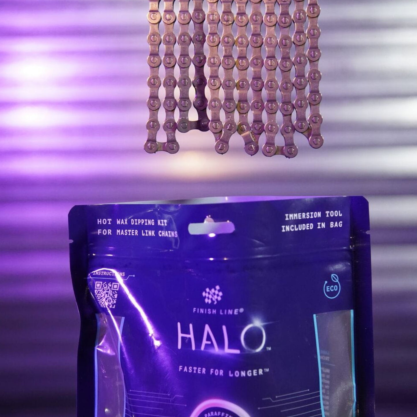 Finish Line Halo Hot Wax Lubricant Melts 600g Granular Double Boil Bag Bike Chain Lube Alternate 10