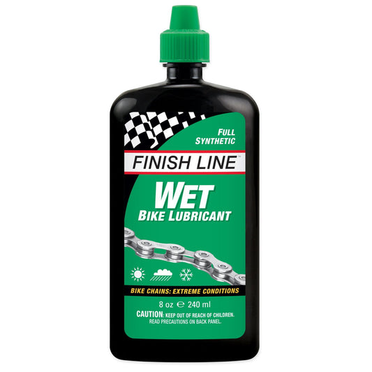Finish Line Wet Chain Lube (Cross Country) 8 oz / 240 ml Bike Chain Lube
