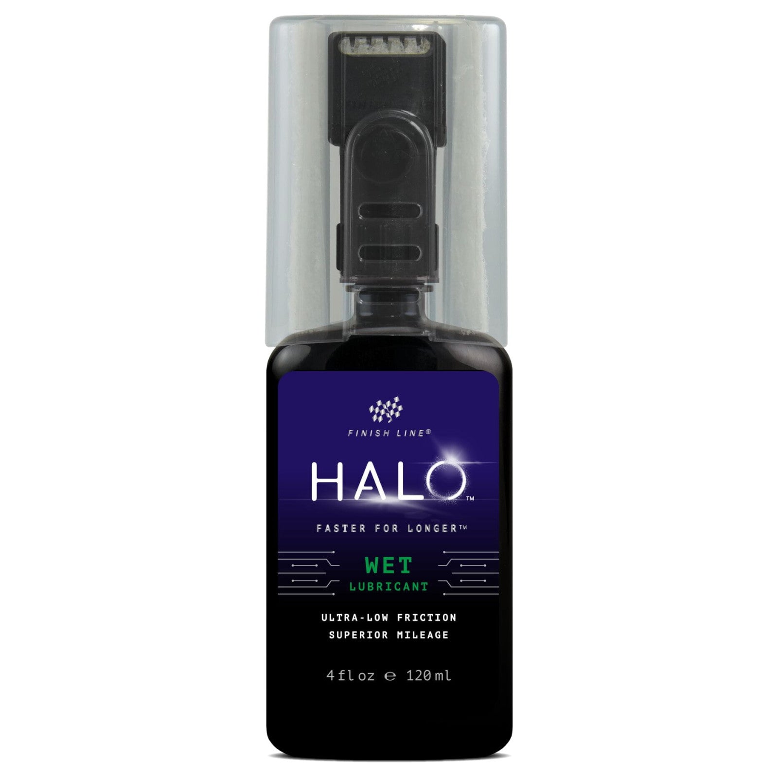 Finish Line Halo Wet Lubricant 4oz/120ml - Bottle and Smart Luber Bike Chain Lube Alternate 11