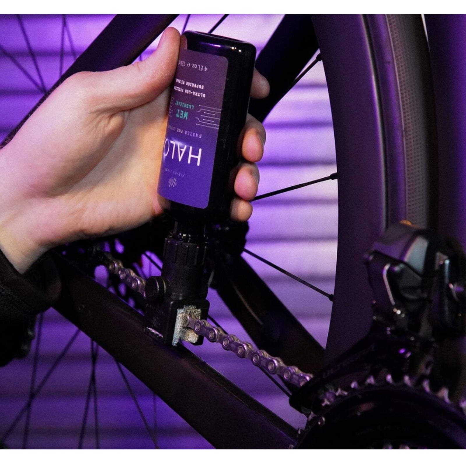 Finish Line Halo Wet Lubricant 4oz/120ml - Bottle and Smart Luber Bike Chain Lube Alternate 4