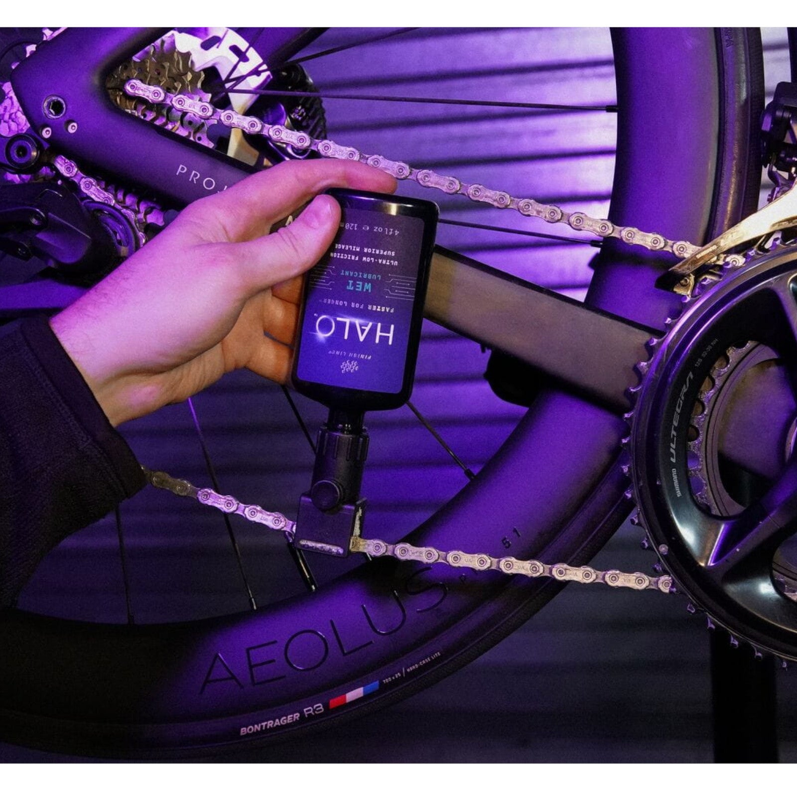 Finish Line Halo Wet Lubricant 4oz/120ml - Bottle and Smart Luber Bike Chain Lube Alternate 8