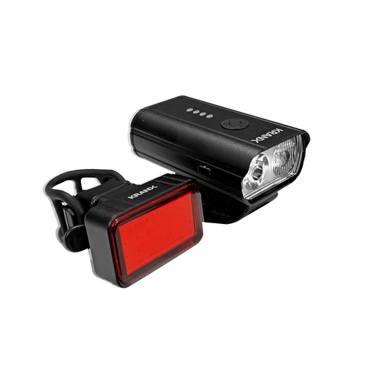 KranX Solaris III 400 / 100 USB Rechareable Front & Rear Bike Light Set