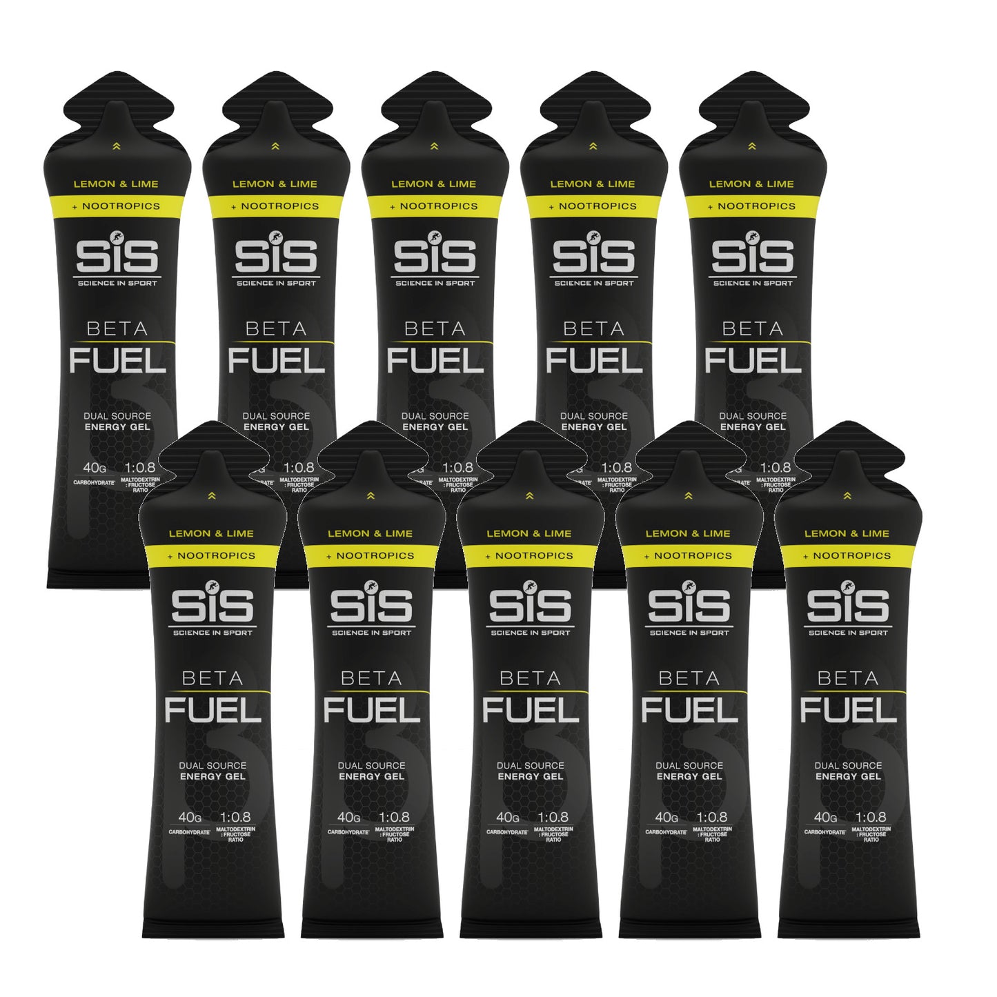 SIS Beta Fuel +Nootropics Lemon and Lime 60ml Sports Energy Gel