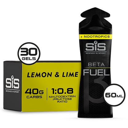 SIS Beta Fuel +Nootropics Lemon and Lime 60ml Sports Energy Gel