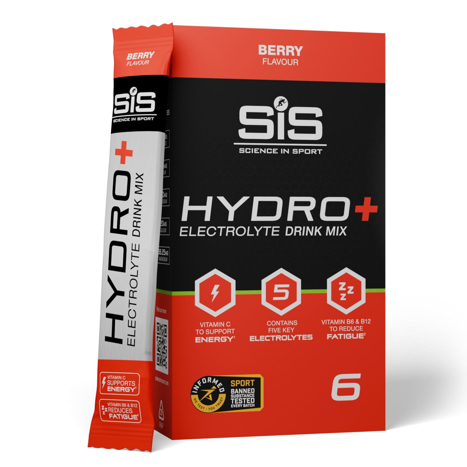 SIS Hydro+ Stick Powder 4.5g Sports Hydration Powder Pack of 6