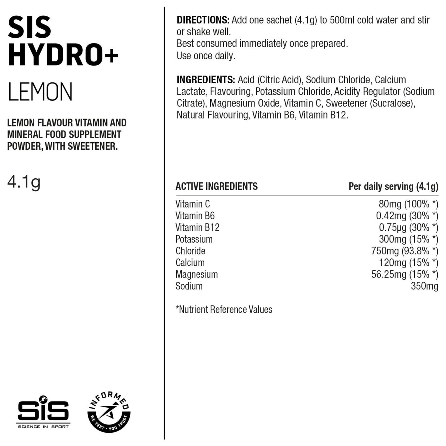 SIS Hydro+ Stick Powder 4.5g Sports Hydration Powder Pack of 6 Alternate 1