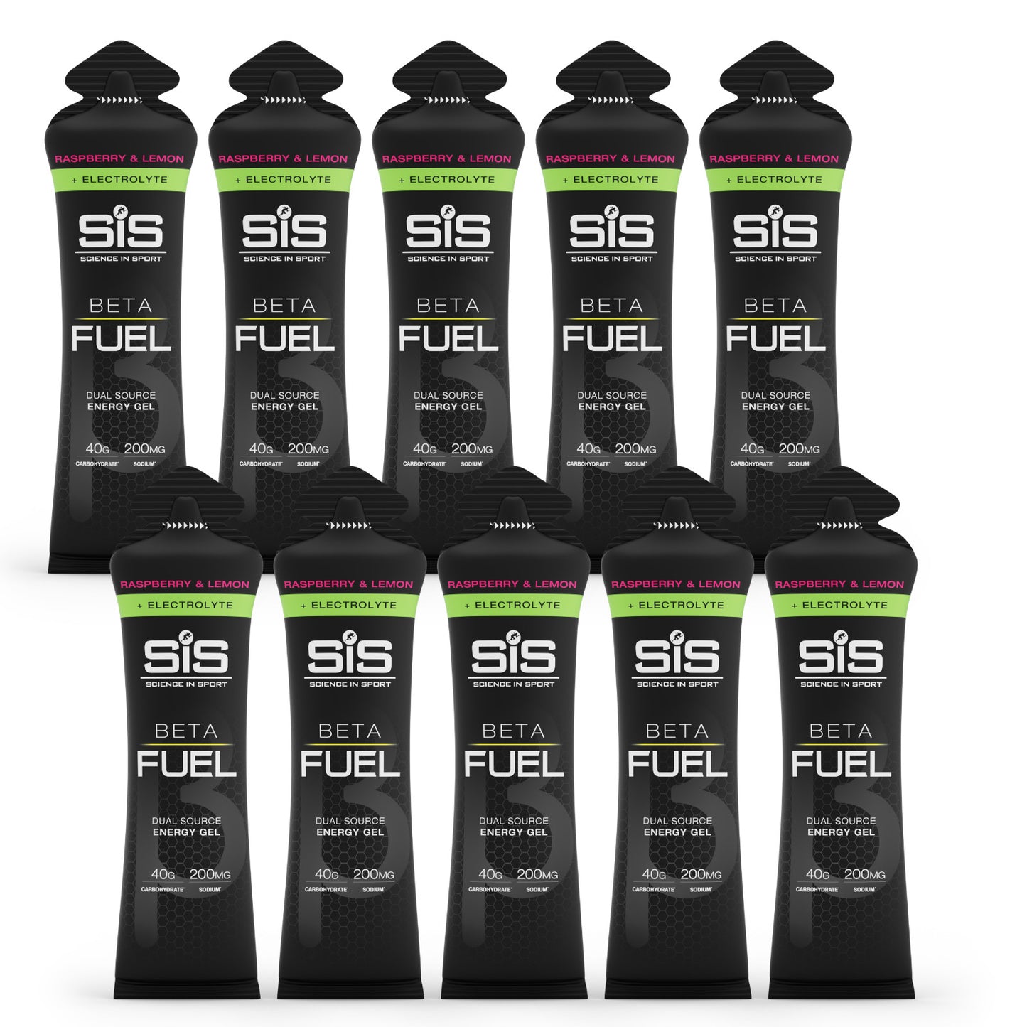 SIS Beta Fuel +Electrolyte Raspberry and Lemon 60ml Sports Energy Gel
