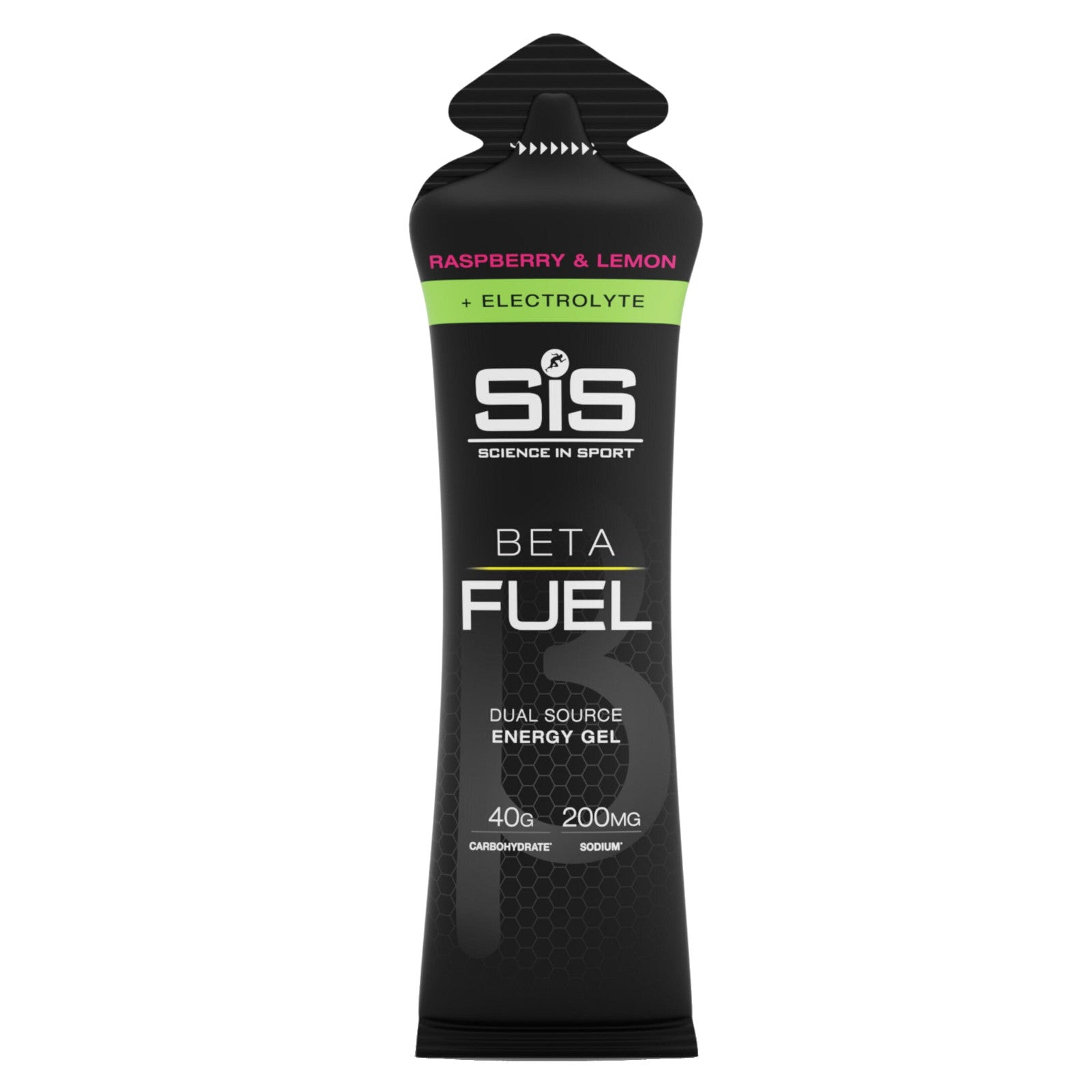 SIS Beta Fuel Energy Gel + Electrolyte Raspberry and Lemon Sports Energy Gel Box of 6 Alternate 1