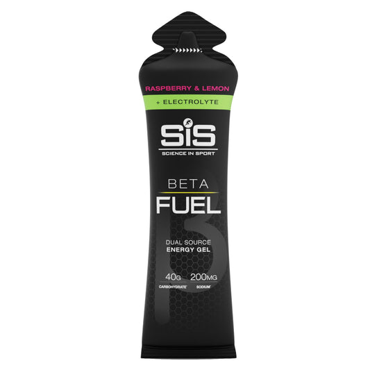SIS Beta Fuel Energy Gel + Electrolyte Raspberry and Lemon Sports Energy Gel Box of 6 Alternate 1