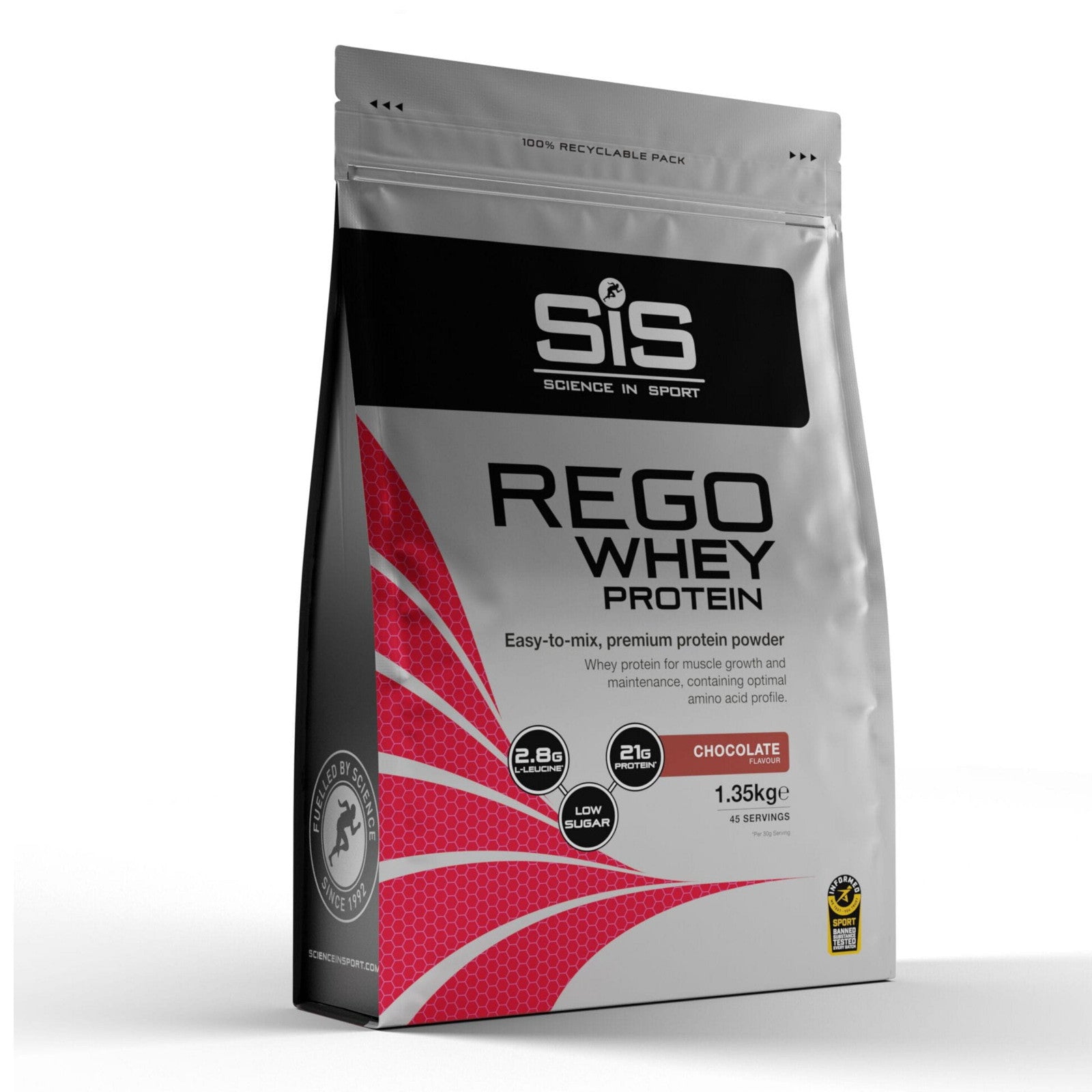 SIS REGO Whey Protein Drink Powder 1.35kg Sports Hydration Powder