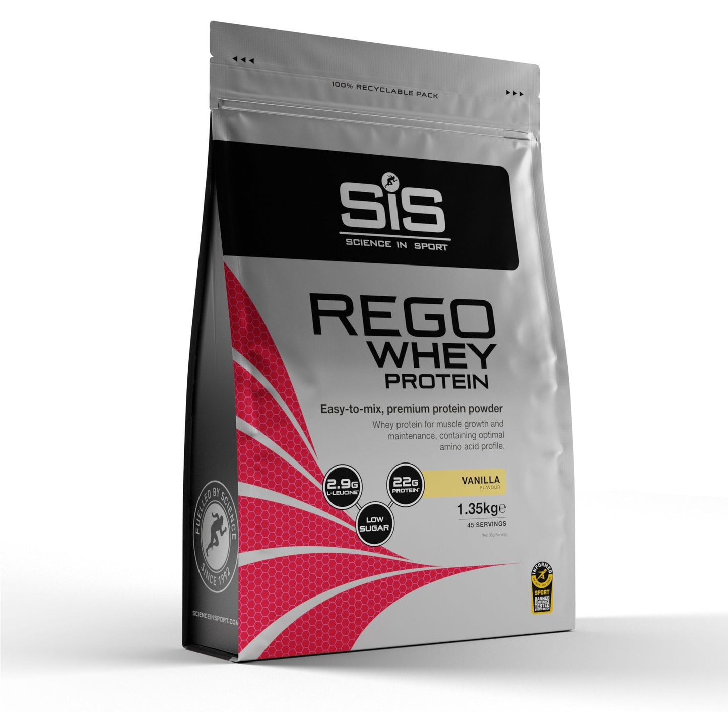 SIS REGO Whey Protein Drink Powder 1.35kg Sports Hydration Powder