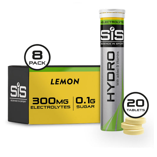 SIS GO Hydro Tablets Sports Hydration Tablets Lemon Box of 8