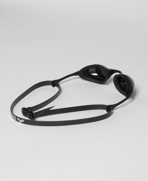 Arena Cobra Swipe Mirror Racing Unisex Men's Swimming Goggles Silver/Black Alternate 1