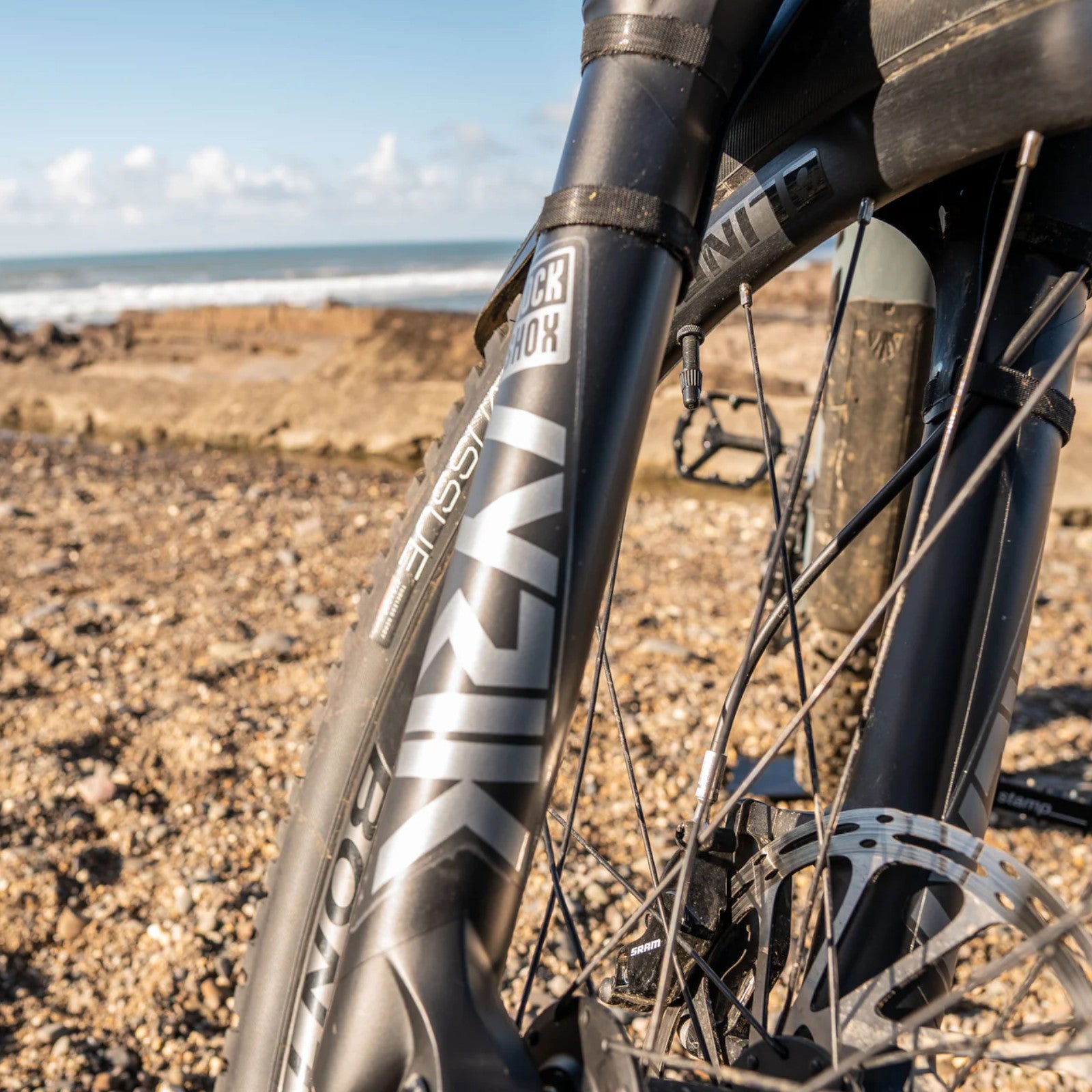 Mucky Nutz Skinz Fork & Crank Clear Bike Protective Tape Alternate 1
