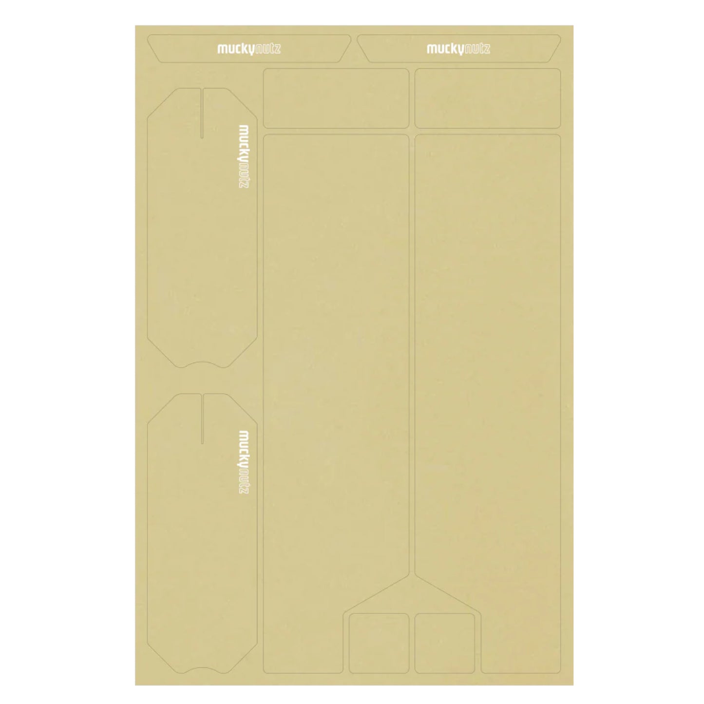 Mucky Nutz Skinz Fork & Crank Clear Bike Protective Tape